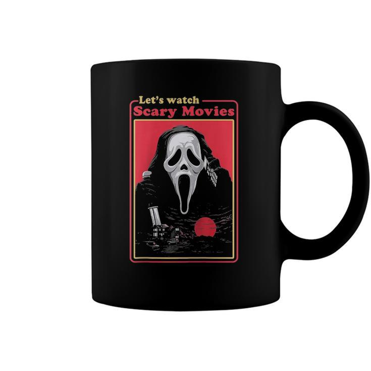 Holiday 365 Halloween Lets Watch Scary Movies Raglan Baseball Tee Coffee Mug