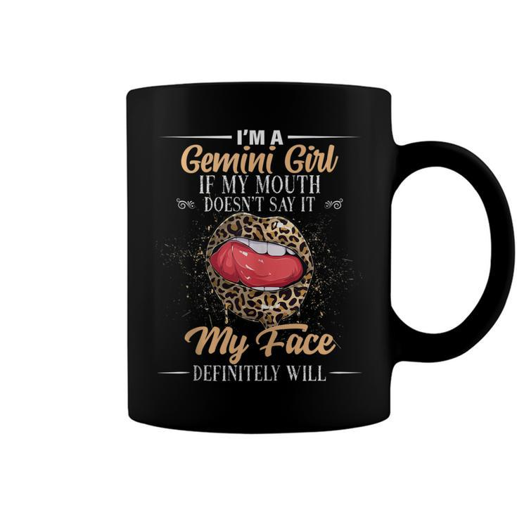 I Am A Gemini Girl Leopard Birthday Astrology Zodiac Sign  Coffee Mug