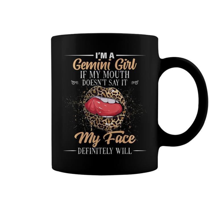 I Am A Gemini Girl Leopard Birthday Astrology Zodiac Sign  V2 Coffee Mug