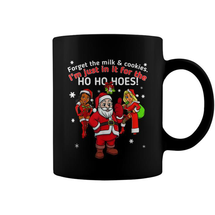 I Do It For The Hos Santa Funny Inappropriate Christmas Men  Coffee Mug