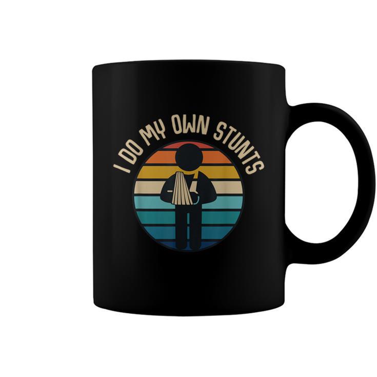 I Do My Own Stunts Get Well Funny Injury Hand Wrist  Coffee Mug