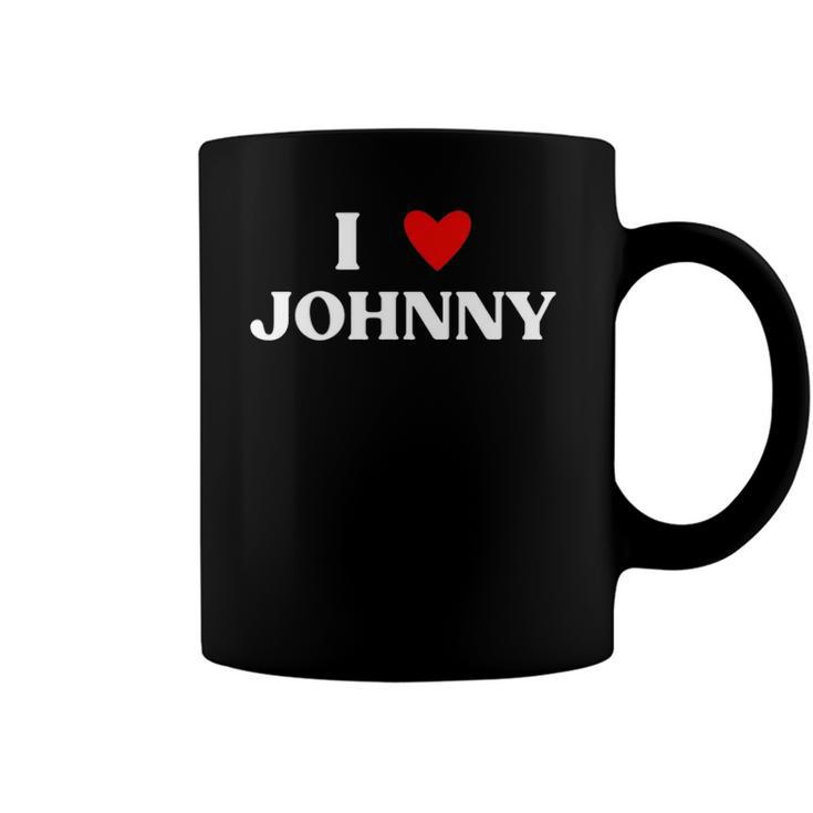 I Heart Johnny Red Heart Coffee Mug