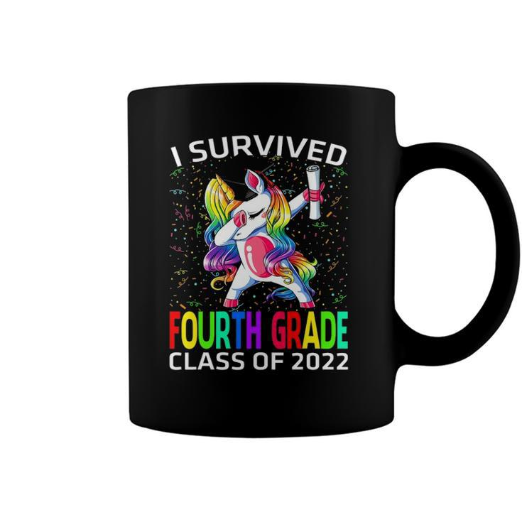 I Survived Fourth Grade Class Of 2022 Graduate Unicorn Coffee Mug