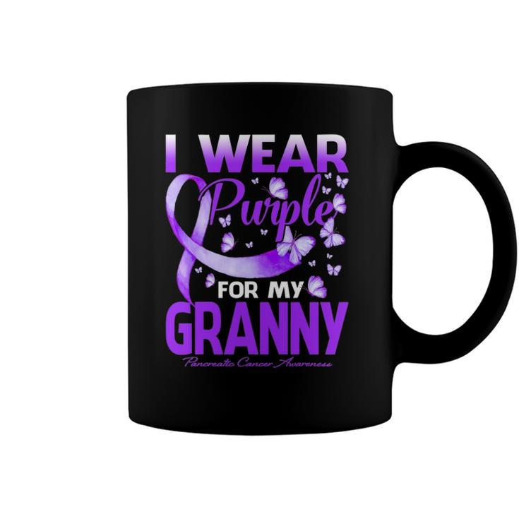 I Wear Purple For My Granny Pancreatic Cancer Awareness Coffee Mug