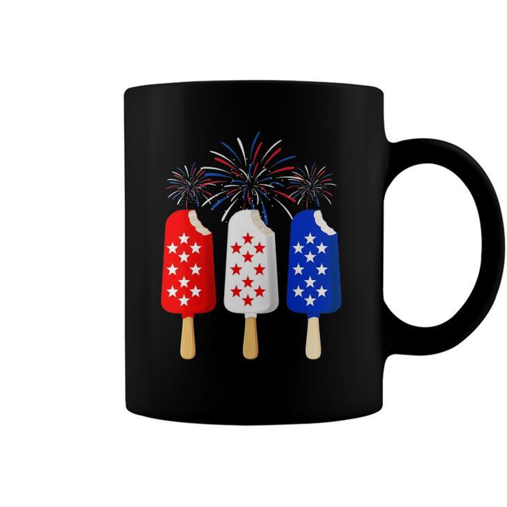 Ice Cream 4Th Of July American Flag Patriotic Men Women Coffee Mug