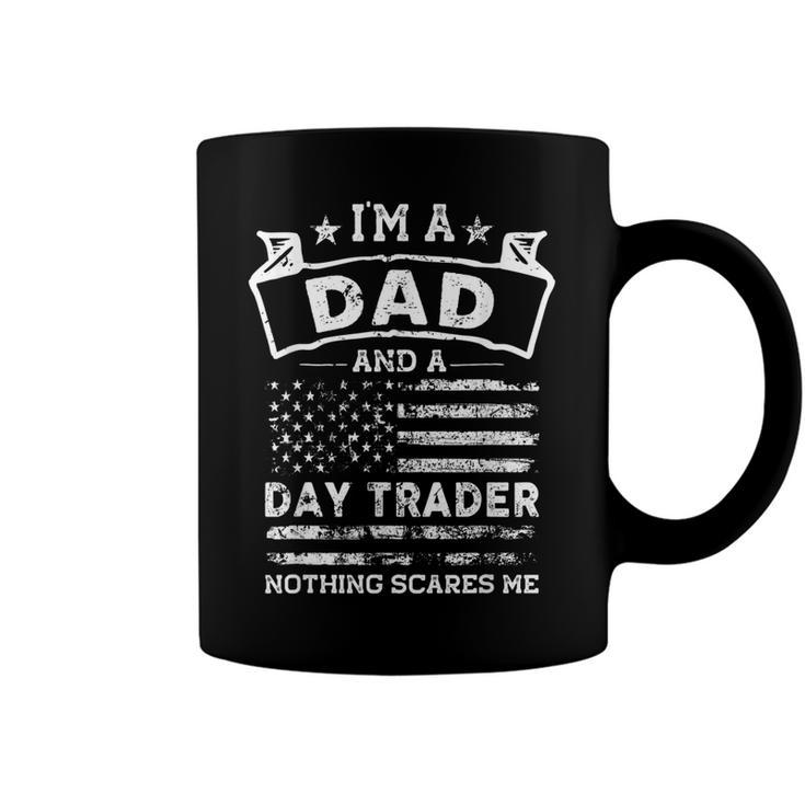 Im A Dad And Day Trader Funny Fathers Day & 4Th Of July  Coffee Mug