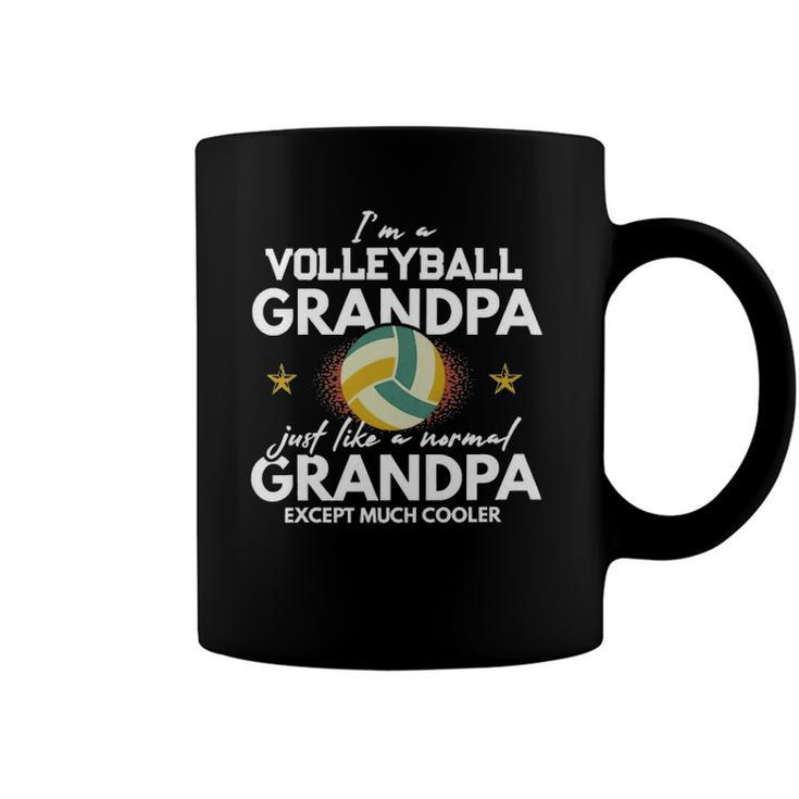 Im A Volleyball Grandpa Like Normal Grandparents Coffee Mug