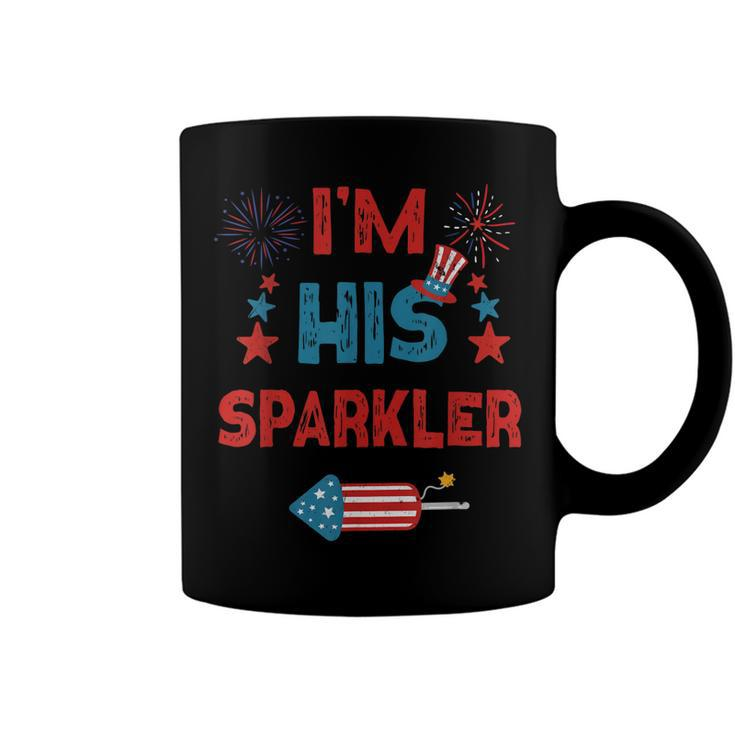 Im His Sparkler 4Th Of July Fireworks Matching Couples  Coffee Mug