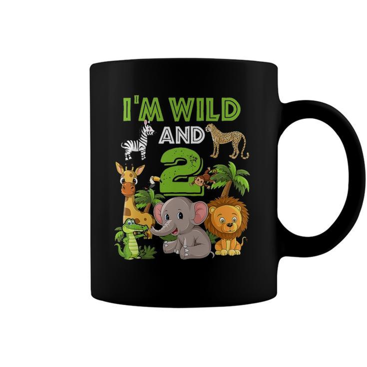 Im Wild And 2 Zoo Theme Birthday  Safari Jungle Coffee Mug