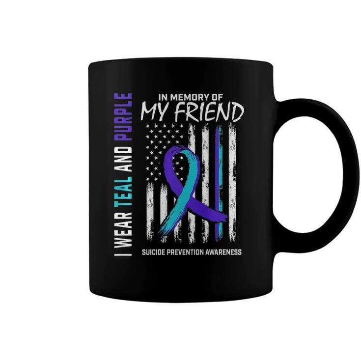 In Memory Friend Suicide Awareness Prevention American Flag  Coffee Mug