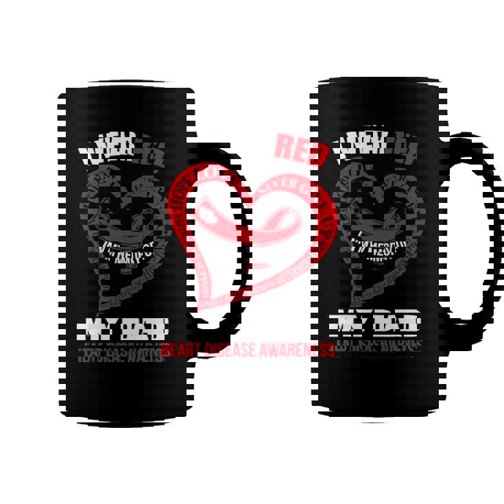 In My Memory Of My Dad Heart Disease Awareness Coffee Mug