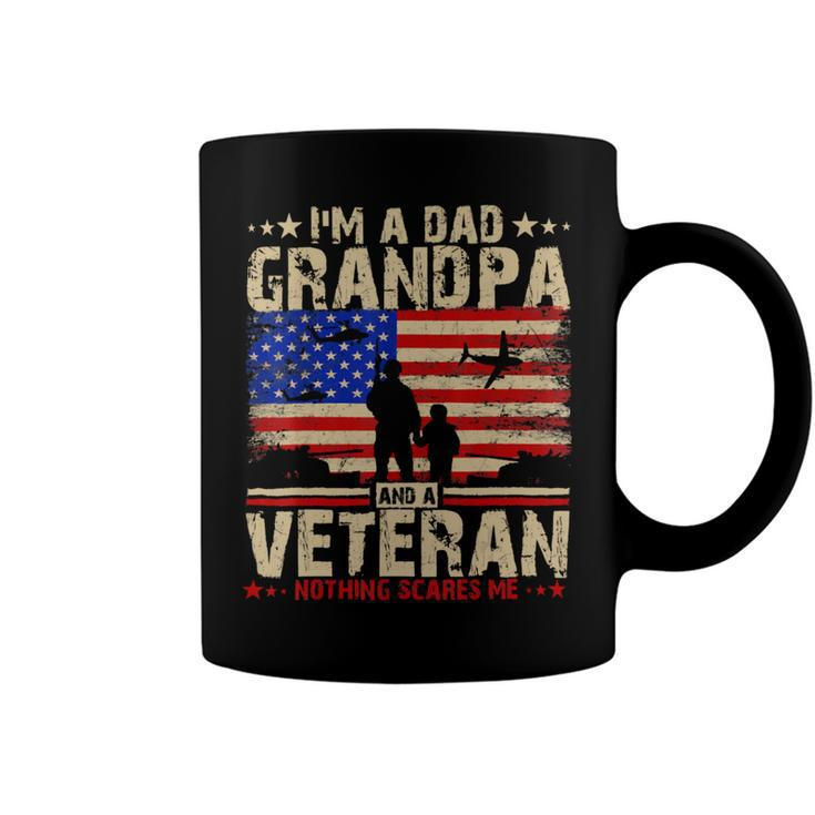 Independence Day 4Th Of July Im A Dad Grandpa And A Veteran Coffee Mug