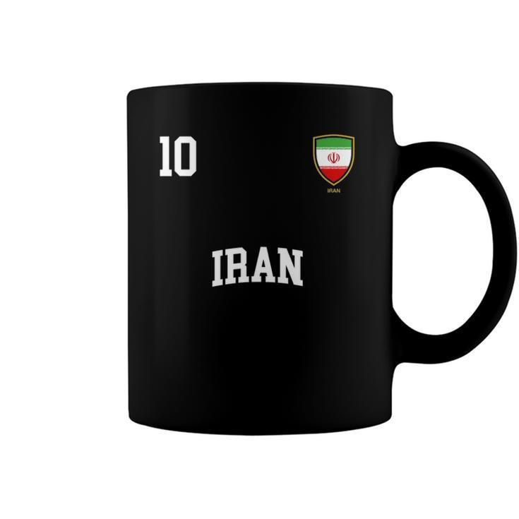 Iran 10 Iranian Flag Soccer Team Football Coffee Mug