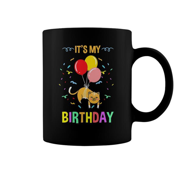 Its My Birthday Cat Pet Lover Coffee Mug