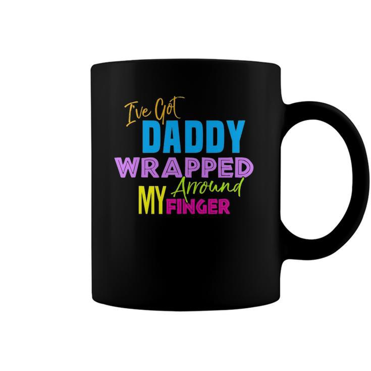 Ive Got Daddy Wrapped Around My Finger Kids Coffee Mug