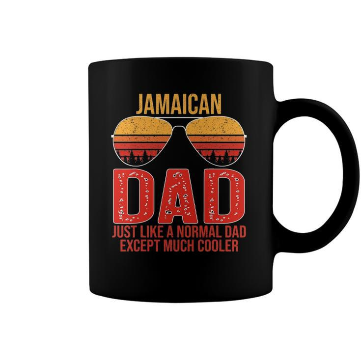 Jamaican Dad Retro Sunglasses Jamaica Fathers Day Coffee Mug