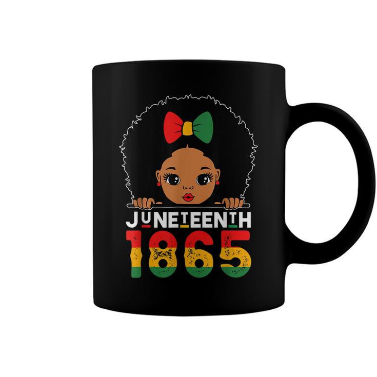 Juneteenth 1865 Celebrating Black Freedom Day Girls Kids   Coffee Mug