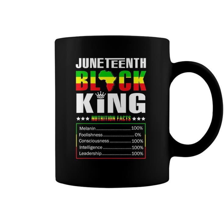 Juneteenth Black King Nutritional Facts Boys Coffee Mug
