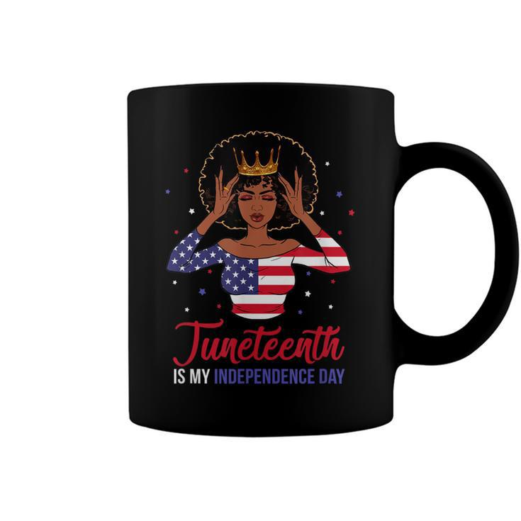 Juneteenth  Is My Independence Day 4Th July Black Afro Flag   Coffee Mug