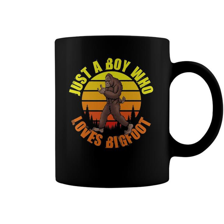 Just A Boy Who Loves Bigfoot Coffee Mug