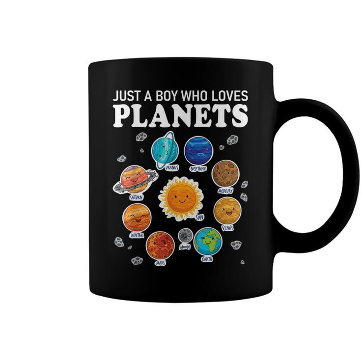 Just A Boy Who Loves Planets Funny For Boys Kids  Coffee Mug