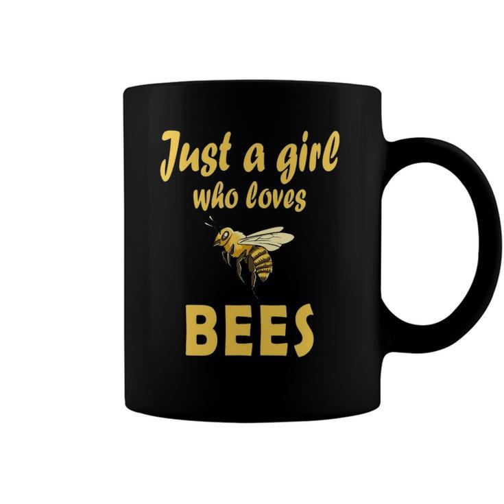 Just A Girl Who Loves Bees Beekeeping Funny Bee Women Girls Coffee Mug