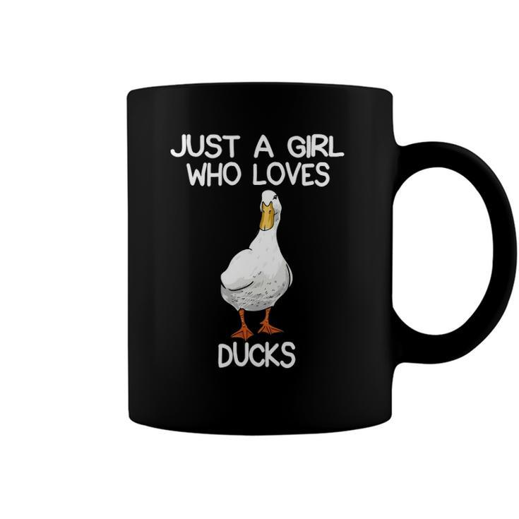 Just A Girl Who Loves Ducks Lover Gifts Duck Owner Gift  Coffee Mug