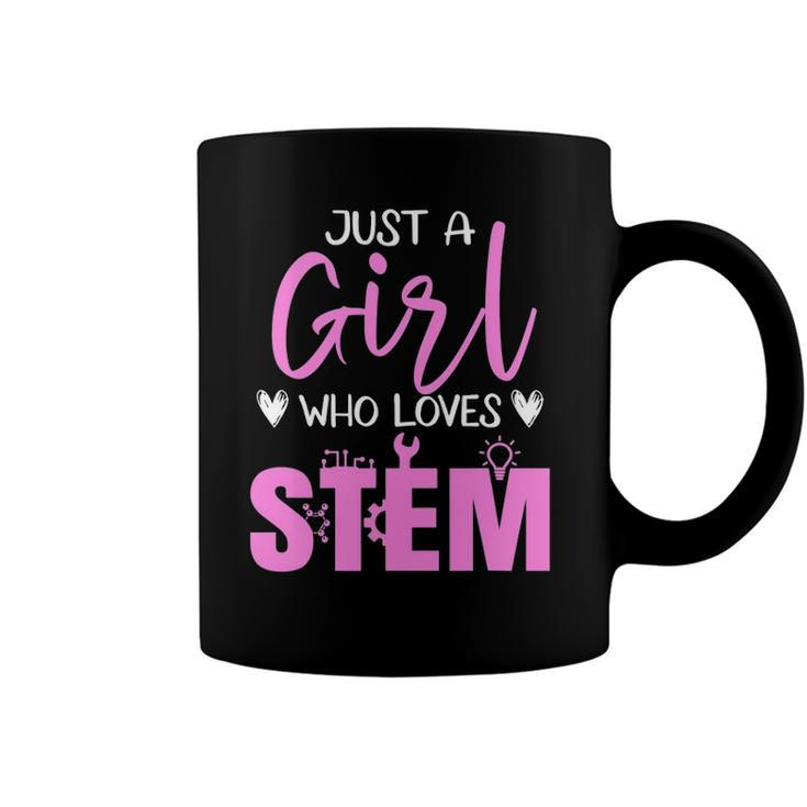 Just Girl Who Loves Stem Teacher Coffee Mug
