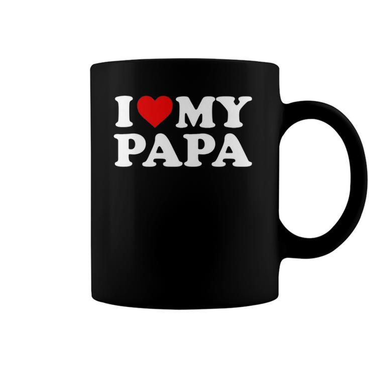 Kids I Love My Papa  Toddler Boy Girl Youth Baby Coffee Mug