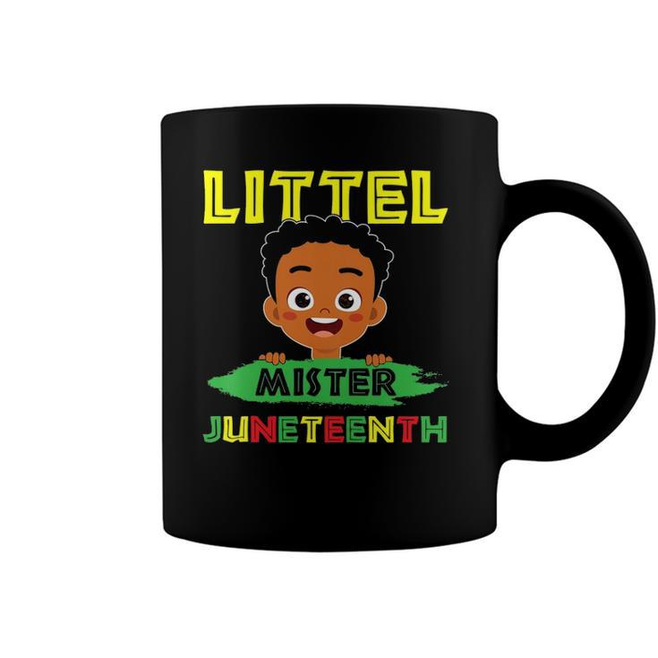 Kids Little Mister Juneteenth Boys Kids Toddler Baby Coffee Mug