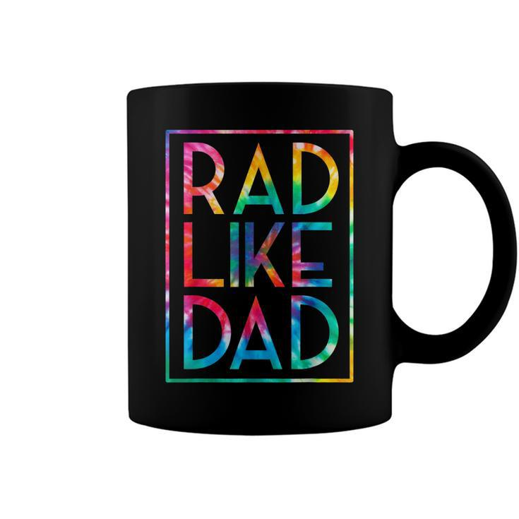 Kids Rad Like Dad Tie Dye Funny Fathers Day Toddler Boy Girl  Coffee Mug