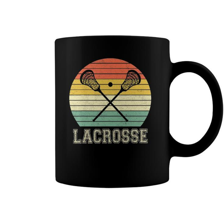 Lacrosse Vintage Retro Lacrosse Stick Sun Gifts Coffee Mug