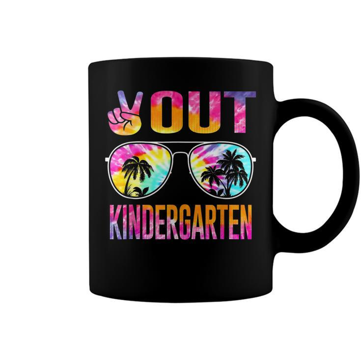 Last Day Of School Peace Out Kindergarten Teacher Kids Women  Coffee Mug