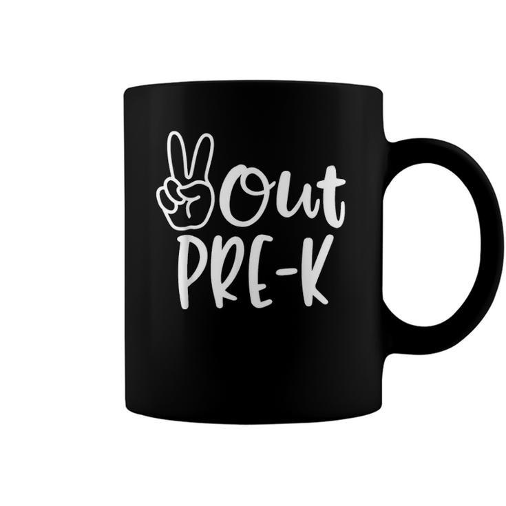 Last Day Of School Peace Out Preschool Pre-K Teacher Kids Coffee Mug