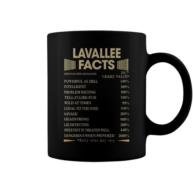 Lavallee Name Gift   Lavallee Facts Coffee Mug