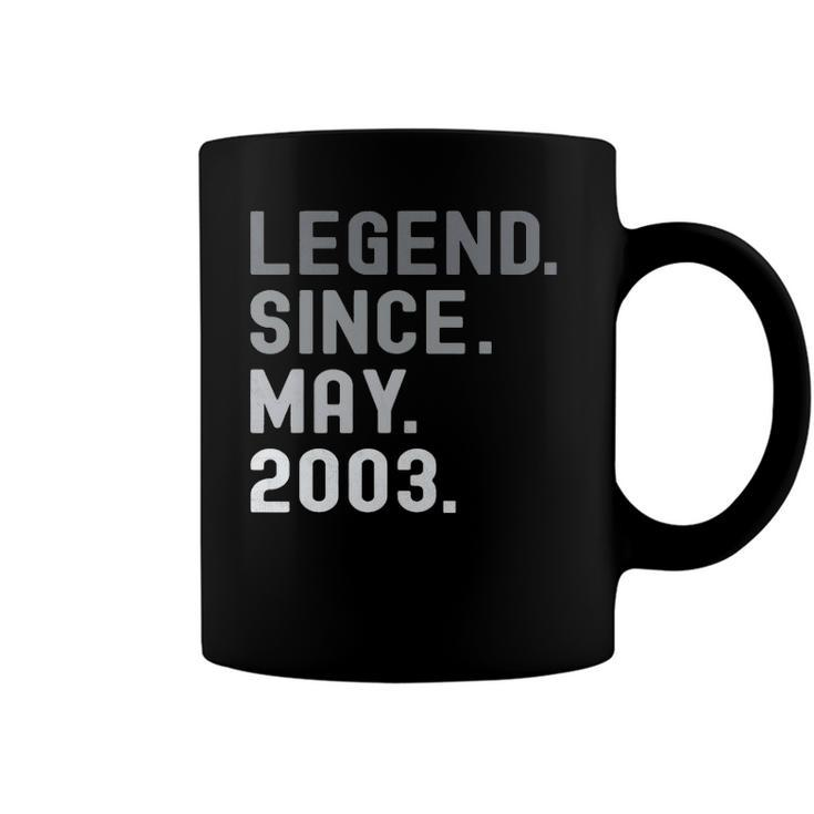 Legend Since May 2003  19 Years Old 19Th Birthday Gifts Coffee Mug