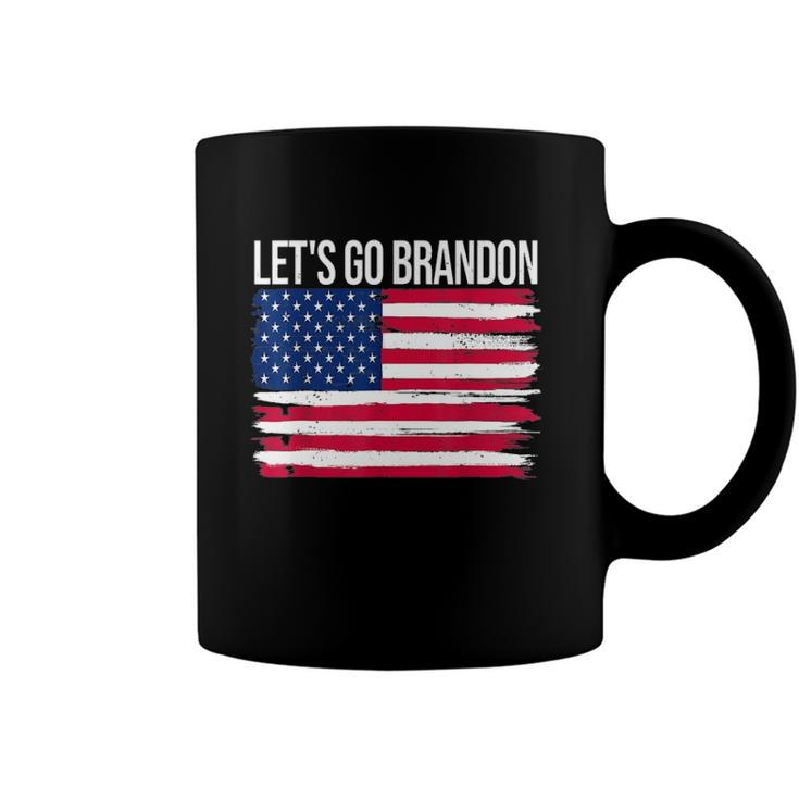 Lets Go Brandon American Flag Vintage Funny Anti Bien Club Coffee Mug
