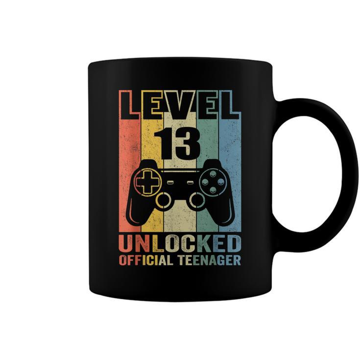 Level 13 Unlocked Official Nager 13Th Birthday Gamer  Coffee Mug