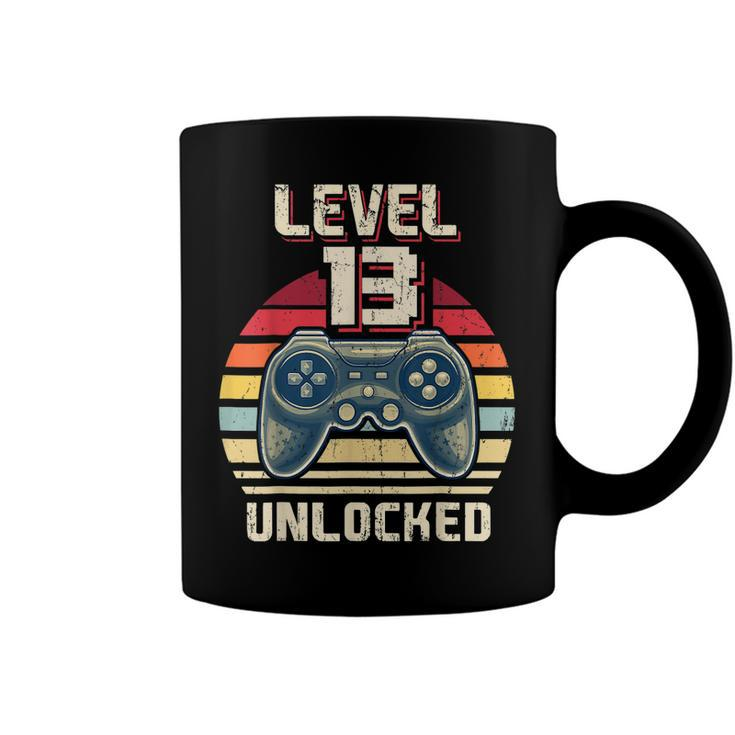 Level 13 Unlocked Video Game 13Th Birthday Gamer Boys  V2 Coffee Mug