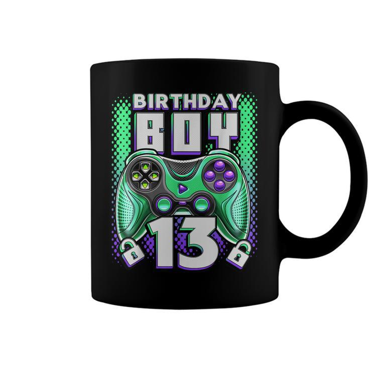 Level 13 Unlocked Video Game 13Th Birthday Gamer Boys  V3 Coffee Mug