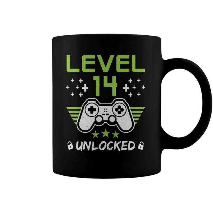 Level 14 Unlocked Funny 14Th Birthday Coffee Mug