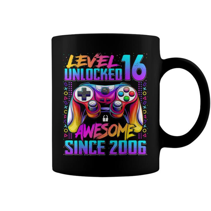 Level 16 Unlocked Awesome Since 2006 16Th Birthday Gaming  Coffee Mug