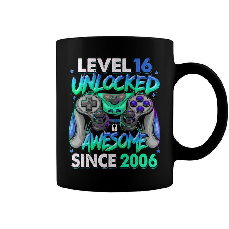 Level 16 Unlocked Awesome Since 2006 16Th Birthday Gaming   V2 Coffee Mug
