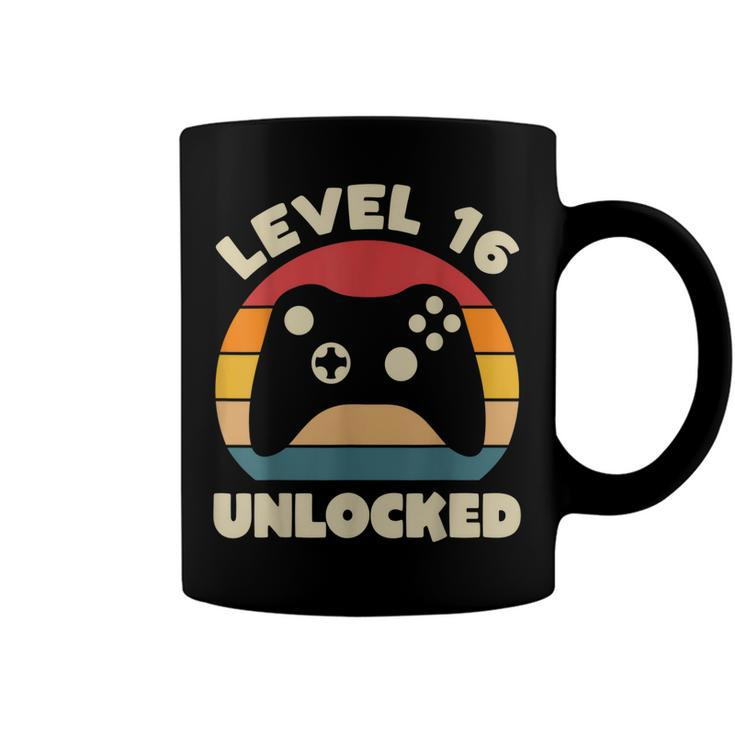 Level 16 Unlocked Sixn Birthday Gift Video Game Birthday Coffee Mug