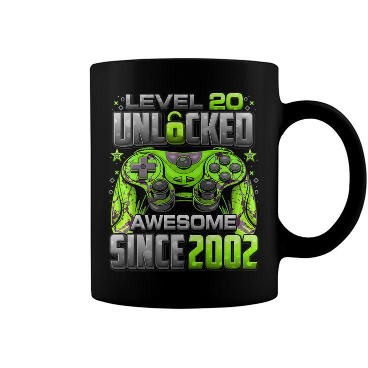 Level 20 Unlocked Awesome Since 2002 20Th Birthday Gaming   V2 Coffee Mug
