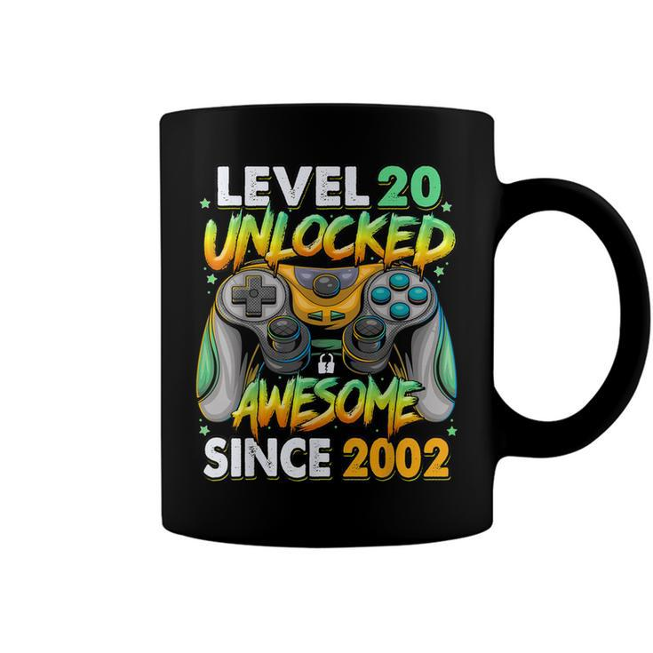 Level 20 Unlocked Awesome Since 2002 20Th Birthday Gaming  V3 Coffee Mug