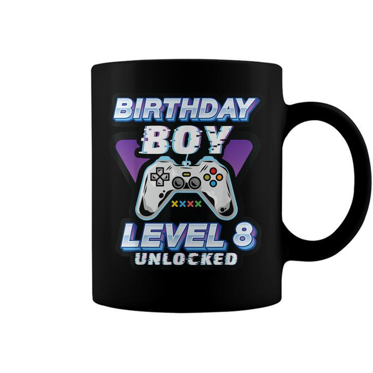 Level 8 Unlocked 2014 Bday Video Game 8Th Birthday Boy Gamer  Coffee Mug