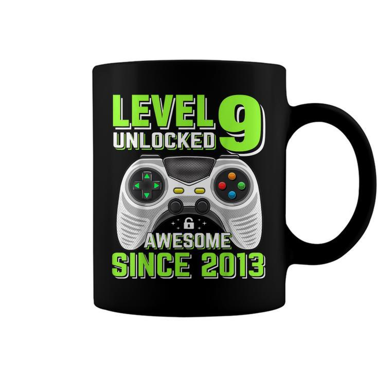 Level 9 Unlocked Awesome 2013 Video Game 9Th Birthday Boy V3 Coffee Mug