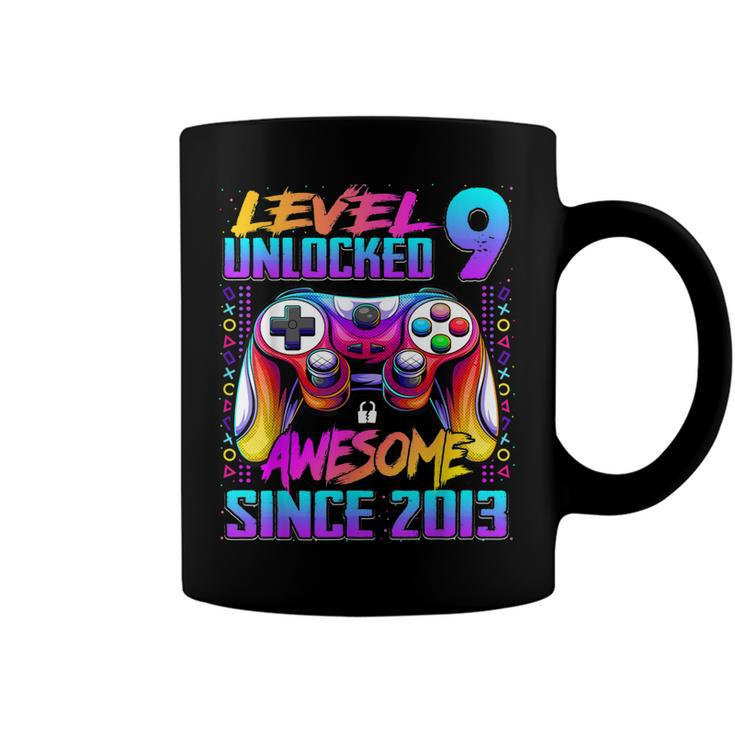 Level 9 Unlocked Awesome Since 2013 9Th Birthday Gaming  V5 Coffee Mug
