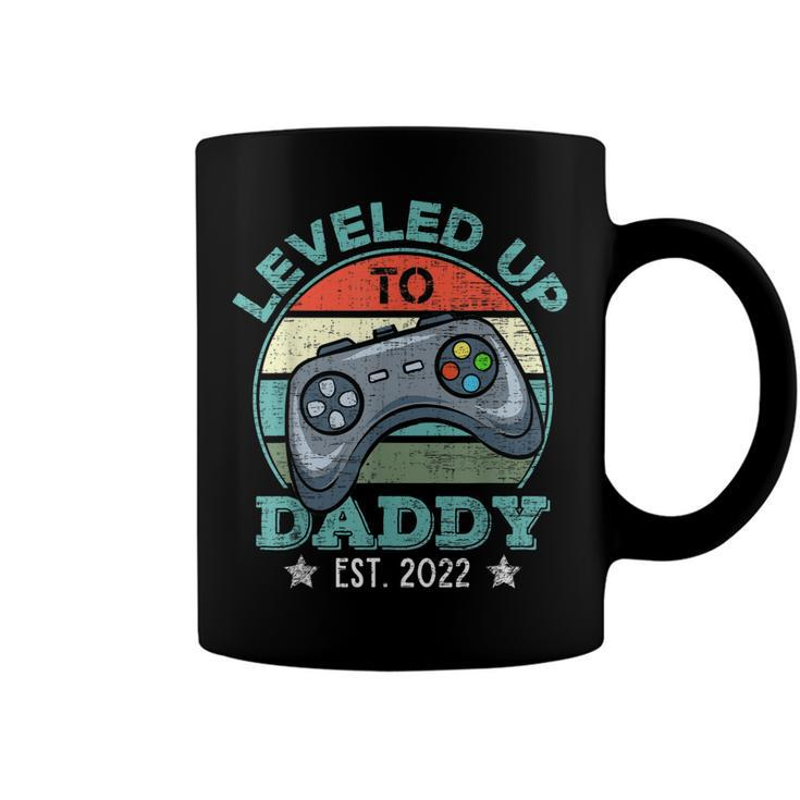 Leveled Up To Daddy 2022 Video Gamer Soon To Be Dad 2022 Coffee Mug